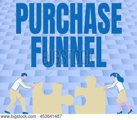 Text Showing Inspiration Purchase Funnel. Conceptual Photo Consumer Model Which Illustrates Customer
