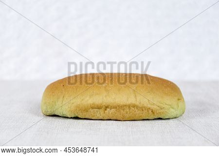 Green Pandan Long John Buns Bread With Copy Space For Text