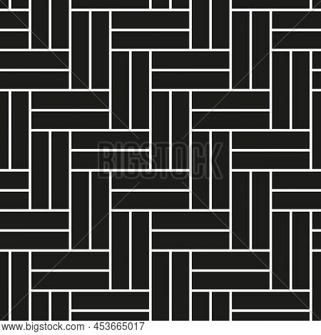 Herringbone Parquet Laminate Floor Wall Texture. Vintage Herringbone Wooden Floor Seamless Pattern