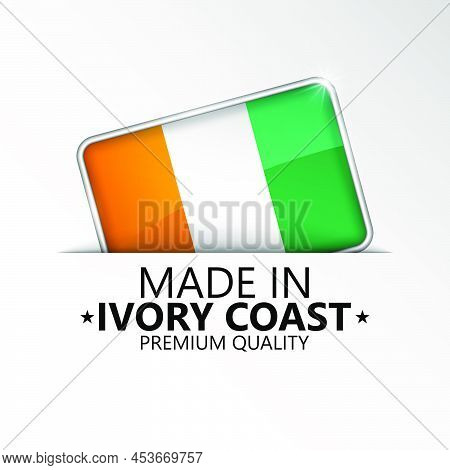 Made In Ivorycoast Graphic And Label. Element Of Impact For The Use You Want To Make Of It.