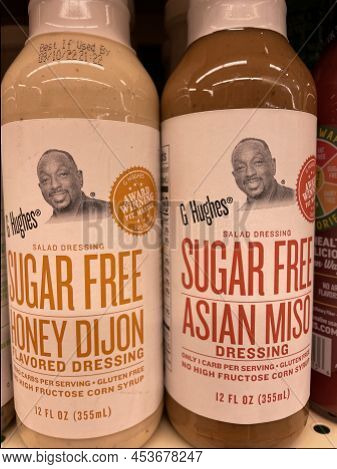 Grovetown, Ga Usa - 12 15 21: Salad Dressing Retail Store G Hughes Sugar Free Honey Dijon