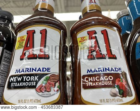 Grovetown, Ga Usa - 02 15 22: Retail Store A1 Marinade Sauce