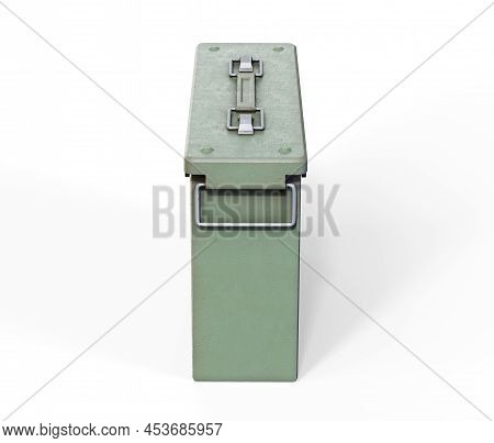 Scattered Pistol Rounds With The Bullets Still In Their Shells 3d Render