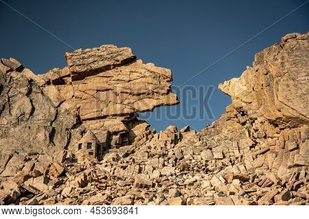The Keyhole And Shelter At The Edge To Longs Peak's Infamous Keyhole Landmark