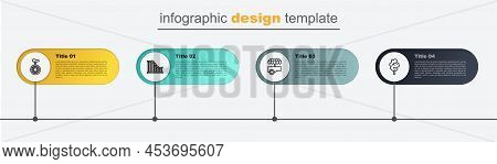 Set Line Cotton Candy, Fast Street Food Cart, Roller Coaster And Unicycle Or One Wheel Bicycle. Busi