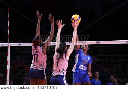 Ankara, Turkey - December 18, 2021: Hristina Vuchkova And Raphaela Folie In Action During Itambe Min