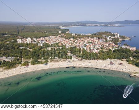 Amazing Aerial View Of South Beach Of Town Of Kiten, Burgas Region, Bulgaria