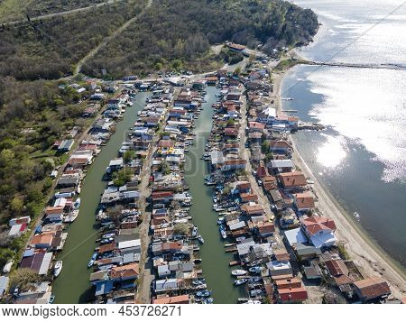 Aerial Panorama Of Chengene Skele - Fishing Village (ribarsko Selishte) Near City Of Burgas, Bulgari