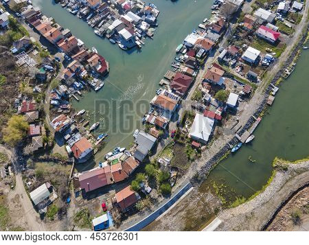 Aerial Panorama Of Chengene Skele - Fishing Village (ribarsko Selishte) Near City Of Burgas, Bulgari