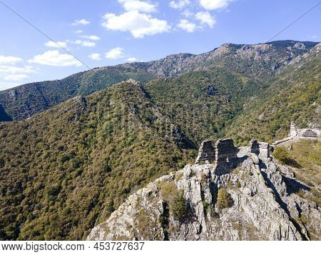 Aerial View Of Ruins Of Anevsko Kale Fortress Near Town Of Sopot, Plovdiv Region, Bulgaria