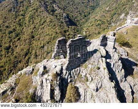 Aerial View Of Ruins Of Anevsko Kale Fortress Near Town Of Sopot, Plovdiv Region, Bulgaria