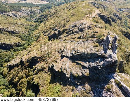 Aerial View Of Ruins Of Anevsko Kale Fortress Near Town Of Sopot, Plovdiv Region, Bulgaria