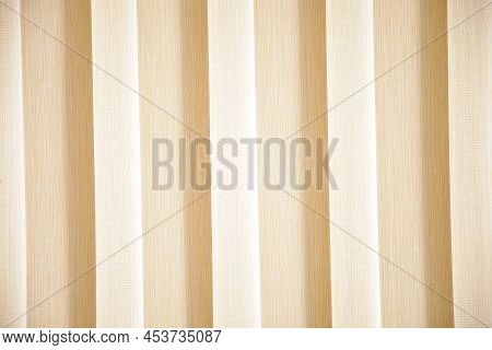 Room Decoration With Plastic Sunblinds Close Up,
