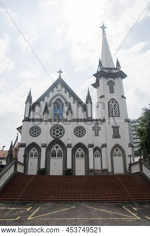 Seremban, Malaysia- Apr 16, 2022: View Of Church Of The Visitation, Seremban. The Church Of Visitati