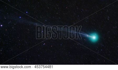 Comet Lovejoy C2014 Q2. Elements Of These Images Were Furnished By Nasa.