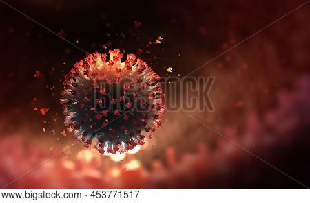 Immunity And Fight Against Viral Infection. Virus, Germs, Microbe, Bacterium, Pathogen Organism.  Ab