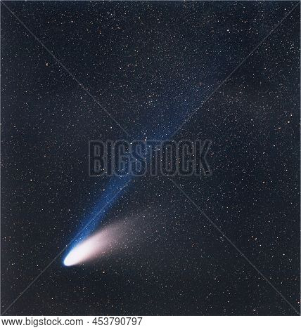 Comet Hale Bopp. Elements Of These Images Were Furnished By Eso.