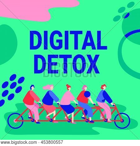 Conceptual Caption Digital Detox. Business Idea Free Of Electronic Devices Disconnect To Reconnect U