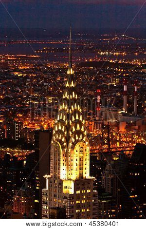 Aerial Blick über Upper Manhattan