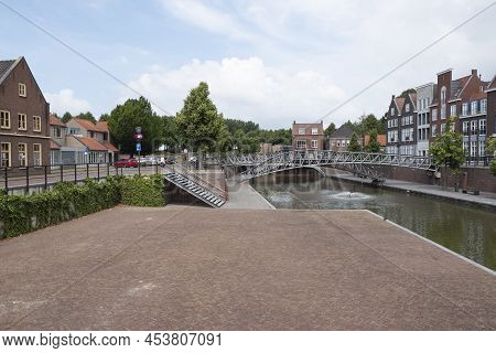 Hulst, The Netherlands, June 20, 2020, Overview Of The Square Behind The Fish Market, The New Beer Q