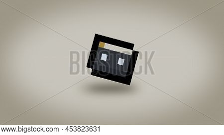Pixel Compact Cassette Tape Background - High Res 8 Bit Wallpaper
