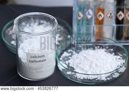 Calcium Carbonate Powder Is Used In Laboratory Or In The Industry
