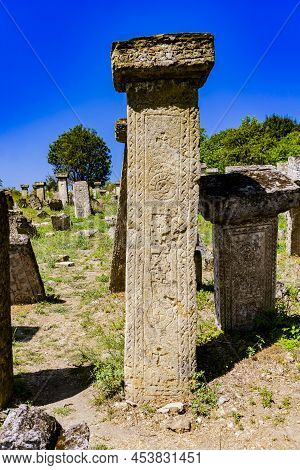 Ancient Rajac Cemetary Near Rajac Village In Serbia