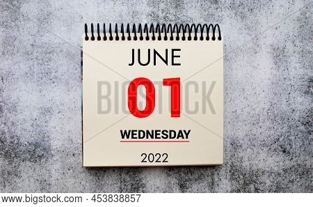 June 1 Calendar. Part Of A Set, Business Concept