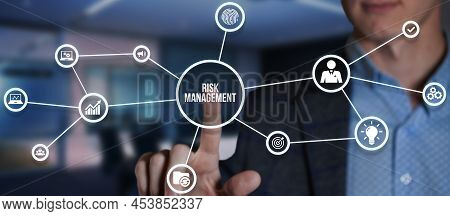 Internet, Business, Technology And Network Concept. Risk Management And Assessment For Business Inve