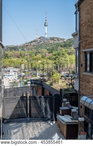 Itaewon District And Namsan Tower In Seoul, South Korea
