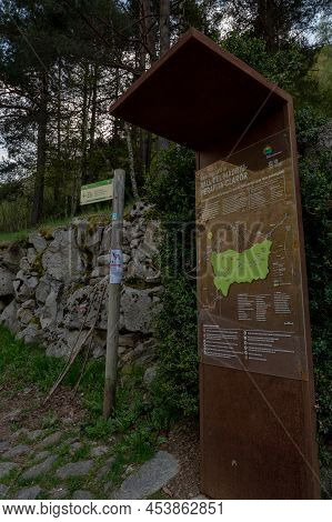 Escaldes Engordany, Andorra : 2022 May 1 : Entry Of Trail At Madriu Perafita Claror Valley In Andorr
