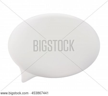 3d Speech Bubble Vector Illustration On White Eps10