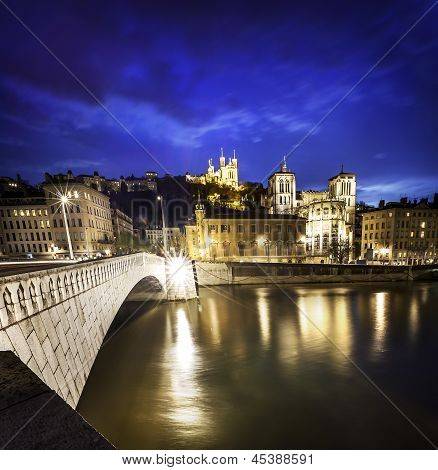 Lyon Blue Hour