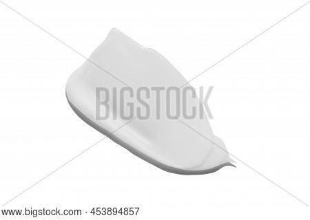 Facial Creme, Foam, Gel Or Body Lotion Skincare Make Up Stroke Sample. Cream Texture Swatch Swirl Sm