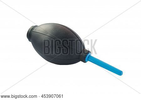Air Pear Blow Off Dust Isolated On White Background