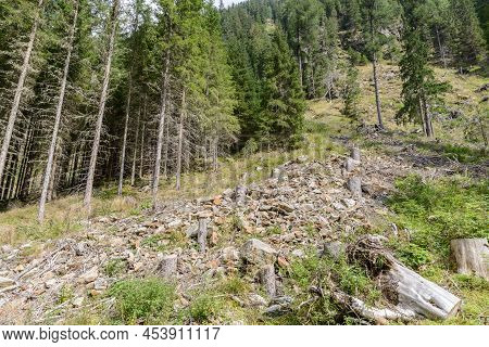 Mudflow At The Goeriachtal In Lungau, Austria