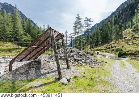 Giant Stone Sieve In The Mountains, Austria