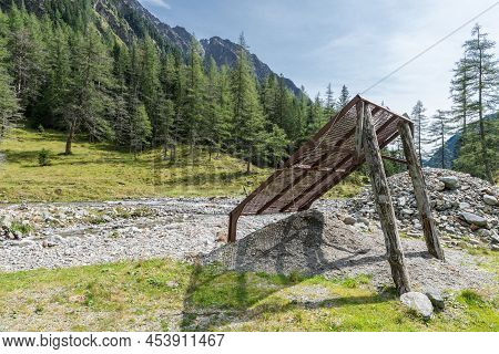 Giant Stone Sieve In The Mountains, Austria