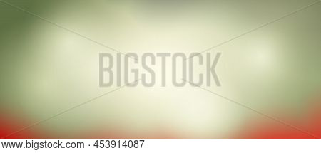Cloudy, Foggy Red Sky Background, Horizontal Vector Illustration