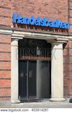 Odense, Denmark - August 13, 2020: Handelsbanken Agency. Handelsbanken Is A Swedish Bank Providing U