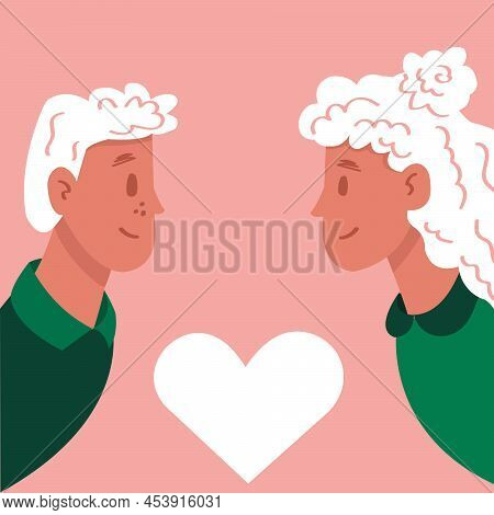 A Man And A Woman Lookingat Each Other.
