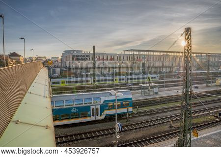 Regensburg, Bavaria, Germany, November 22, 2017, Central Railway Station