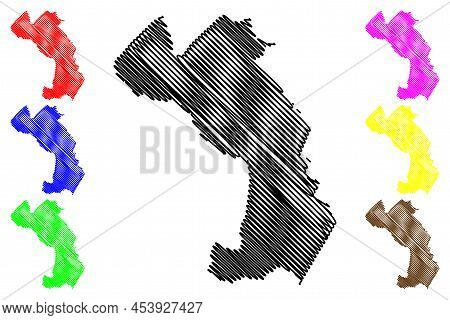 Esplanada Municipality (bahia State, Municipalities Of Brazil, Federative Republic Of Brazil) Map Ve