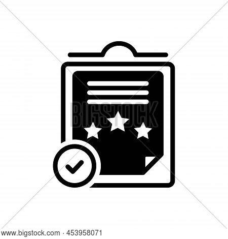 Black Solid Icon For Comply Observe Execute Obey Follow Verify Ratify Evaluation Guideline