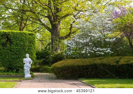 Jardim na primavera