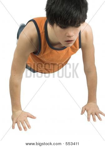 Teen fare flessioni