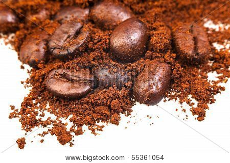 Ground And Roasted Coffee Beans
