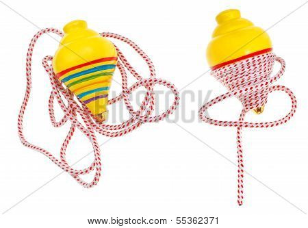 Two Whipping Tops - Trompo