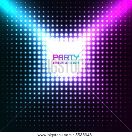 Shiny Disco Party Background Vector Design