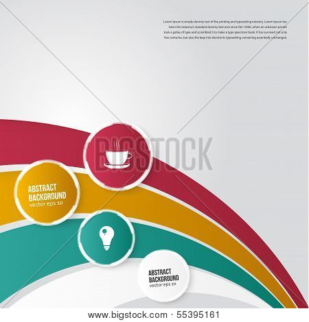 Vector color rainbow. Abstract background
